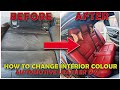 DYEING BMW E90 BLACK LEATHER SEATS TO RED *AMAZING TRANSFORMATION!*