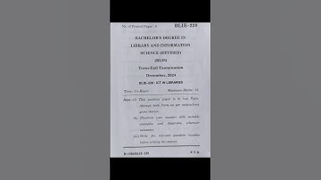 BLIE 229 Dec 2024 practical and Theory latest Question Paper #shorts #exam