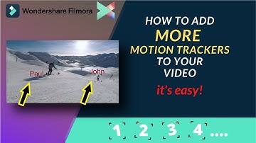 Filmora 10 X Motion Tracking multiple objects
