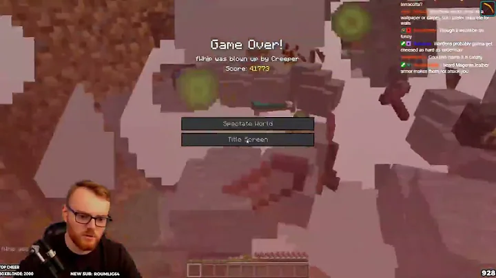 fWhip's WORST death in HARDCORE Minecraft...
