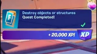 Fortnite - Destroy objects or structures - Chapter 5 Season 4