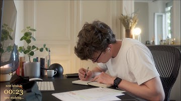 2-HOUR | Study With Me | Deep work, No music, No break