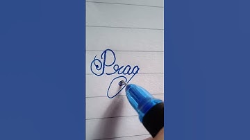 Pragya name write in cursive writing #cursive#writing#pragya#improveyourwriting#writing#short