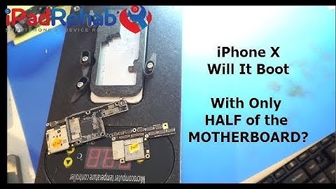 iPhone X--Will it Boot with only HALF of the MOTHERBOARD?