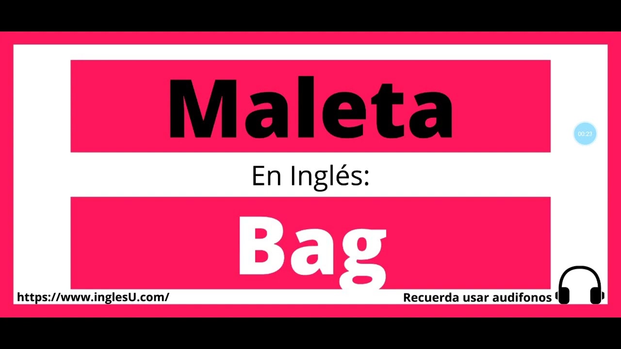 Cómo se dice Maleta en inglés - Maleta en ingles - YouTube