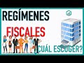 REGÍMENES FISCALES MÉXICO | ¿Qué régimen escoger? | Impuestos básicos