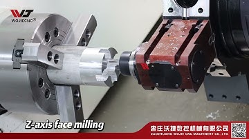 WOJIE CNC-TCK50A Dual-spindle CNC lathe, turning and milling lathe