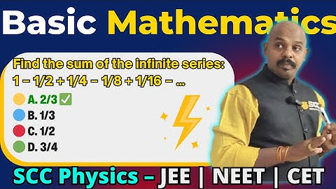 Sum of 1 − 1/2 + 1/4 − 1/8 + 1/16 − … | Infinite Series Shortcut for JEE, NEET & Board Exams