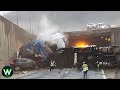 Tragic ultimate near miss truck crashes you wouldnt believe if not filmed  best of the week