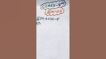 Exercise 2.1 (Q:2) |New Book | Class 8 Maths | Ch 2 | Linear Equations in One Variable | NCERT