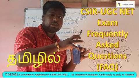 csir ugc net exam in tamil | Deatails of CSIR UGC NET | csir ugc net exam 2022 | Research Scholar