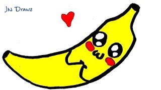 Как Нарисовать Милый Банан Простые Рисунки Заполняем Скетчбук Пикчи Как Рисовать В Стиле Каваии