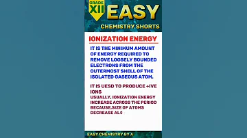 Reason For Anomalous Ionization Energies Trend In 3rd Period Easychemistryshorts Shorts Science 