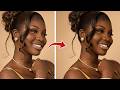 Dark Skin Retouching Made Easy with Kumoo AI Clean & Natural Finish
