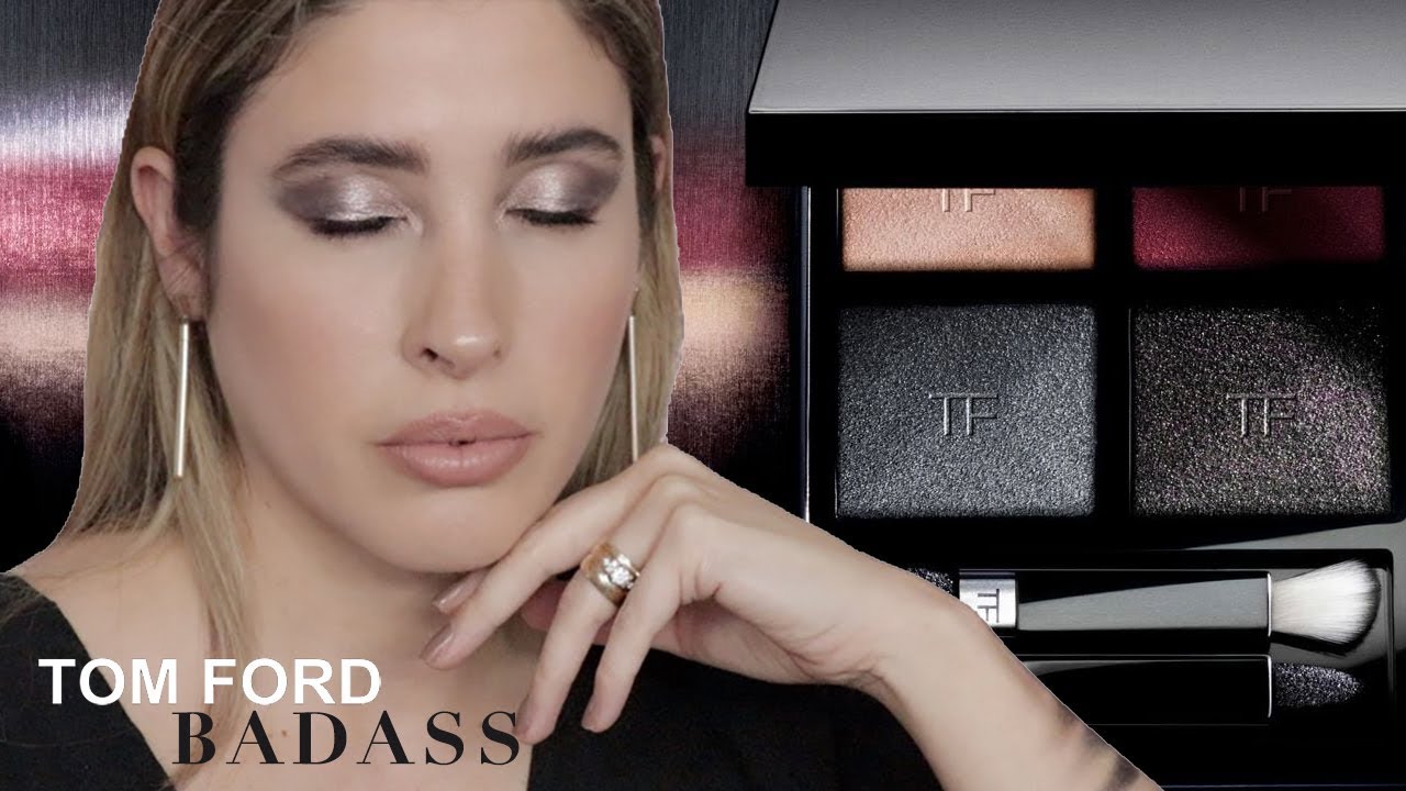 TOM FORD Extreme BADASS Eyeshadow QUAD Review Swatches Comparisons Soleil Neige SMOKEY - YouTube