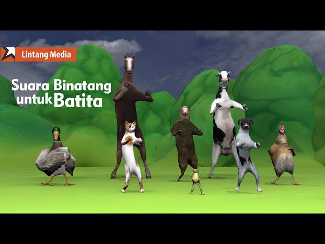 Mengenal Hewan dan Suara Binatang Lucu Untuk Anak Batita - Video Edukasi Anak Indonesia class=
