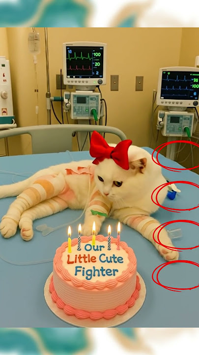 kucing lucu sakit #kucing #cat #aicat #happybirthday #aiandcats #kucingsakit #catlovers