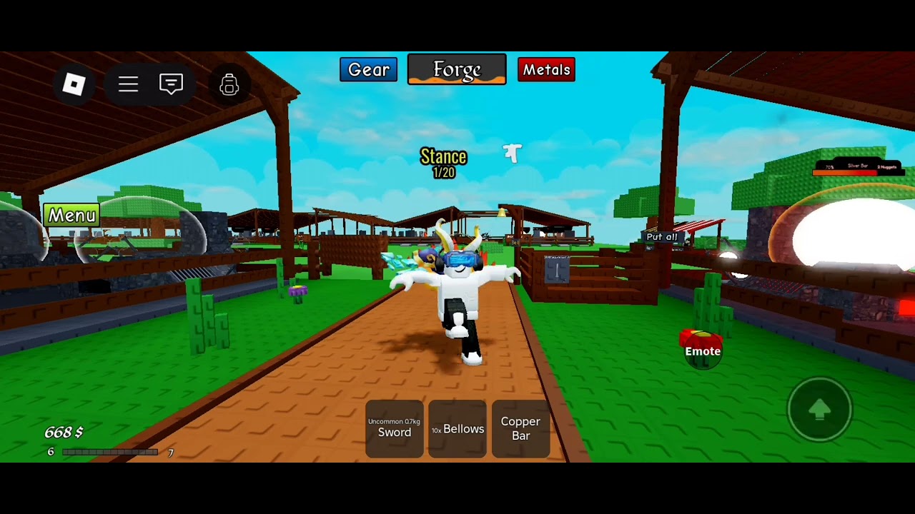 Part 1 of my jurney the start game name:forge a weapon (alpha)