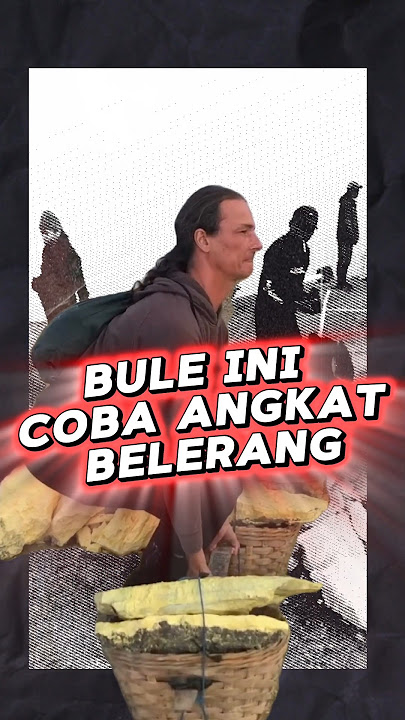 This foreigner tried to lift a sulfur pole 🔥#fyp #kawahijen #shorts