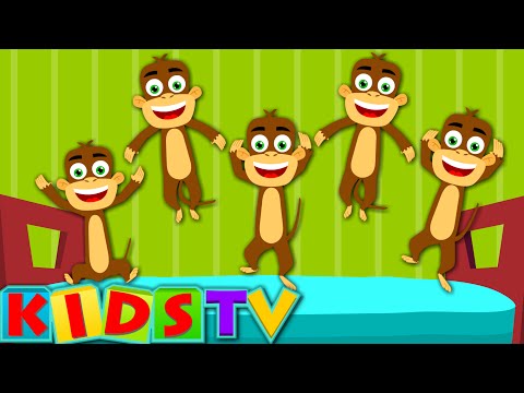 Five Little Monkeys | Monkeys Rhyme Nursery Rhymes | Kids Tv Nursery Rhymes
