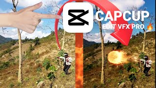 CapCup Pro🔥 Hướng dẫn Edit Vfx cú đấm lửa phiag ua video txib suag twag 👊🔥