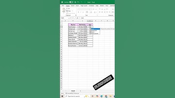 Calculate Age in Excel Using Formula | Easy Excel Trick #focusinguide #shorts