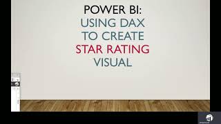 Power BI: Using DAX to Create Star Rating Visual