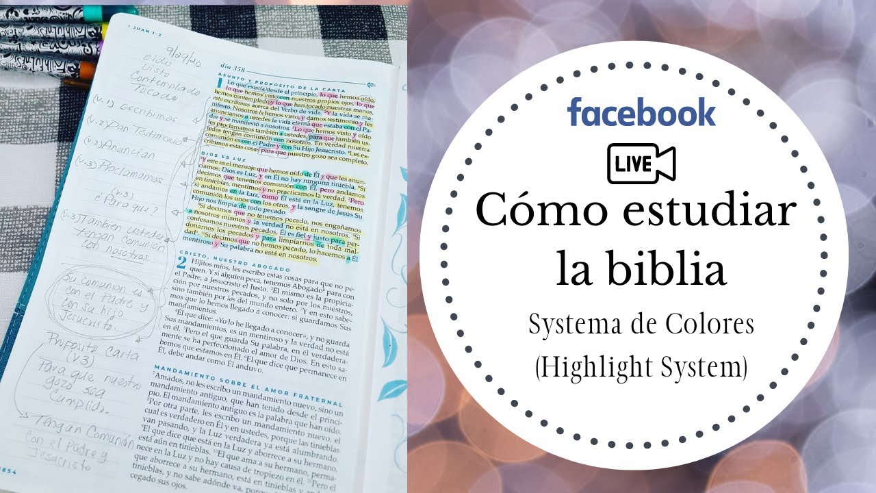 Sistema de colores para la Biblia parte 2, Estudio de la Biblia