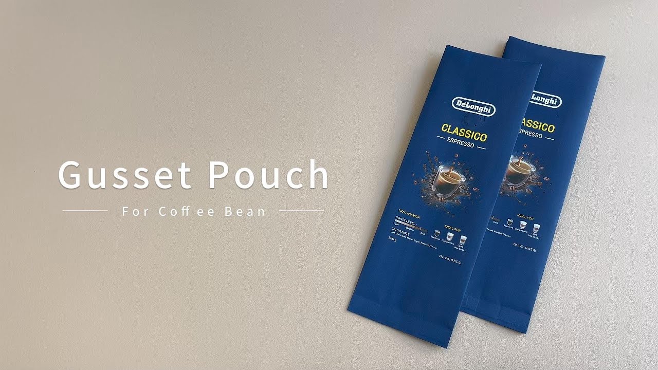 Gusset Pouch for Coffee Bean with Degassing Valve - KanzoPack