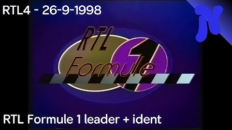 RTL4 - RTL Formule 1 leader (1997-1998)