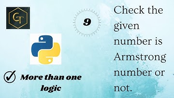 Python Tutorial | Program Check The Number Is Armstrong Number Or Not | #ghcodingtechnique