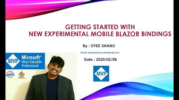 Getting Started with Mobile Blazor Bindings