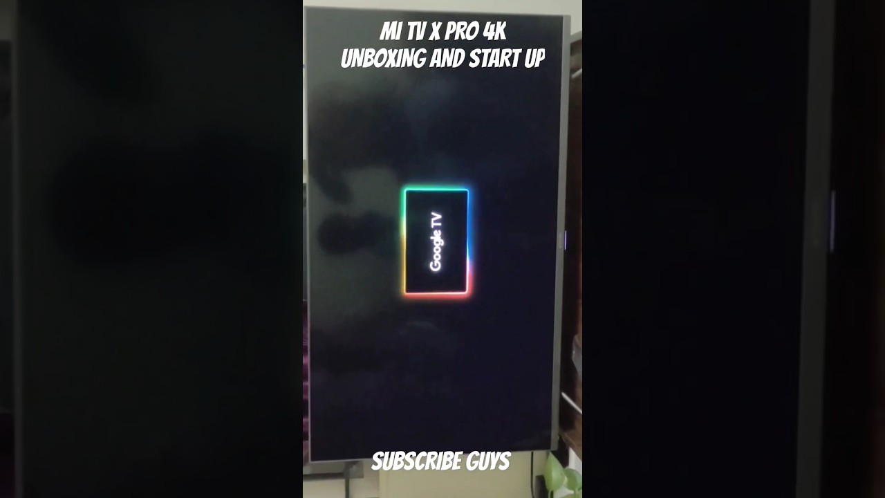 mi tv x pro 4k 43 inch  Dolby vision iq unboxing and startup 