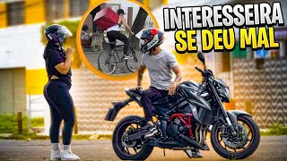 TESTANDO MULHER INTERESSEIRA BIKE IFOOD VS MOTO POTENTE