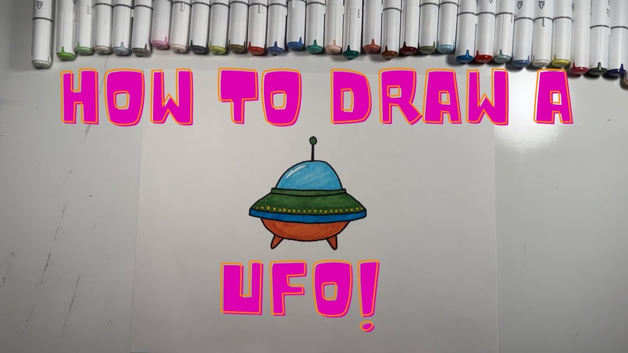 How to Draw.. A UFO - YouTube