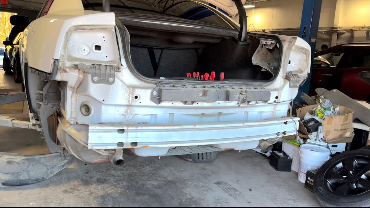 How to remove Dodge Charger rear bumper - YouTube