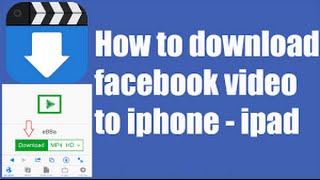 How to download Video from Facebook on iPhone ios 9.3.2 screenshot 5