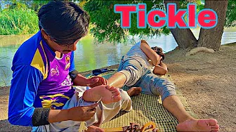 ASMR Feet Tickle Therapy Challenge! (How To NOT Laugh) I got a Crazy Reaction 😜