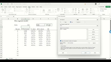 Fitting a one segment shifted geometric model to retention data in Excel (July 2022)