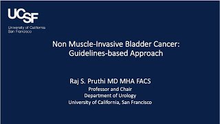 3.30.2020 Urology COViD Didactics - Non-muscle Invasive Bladder Cancer