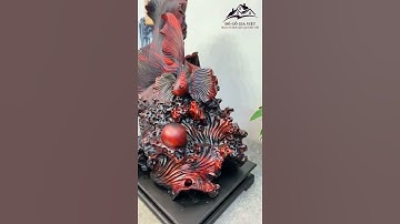 Tượng Gỗ Đẹp | Cá Xiêm Tài Lộc Gỗ Trắc Đỏ Đen | Tượng Gỗ Phong Thủy 2021