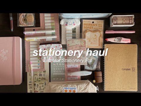 Видео: Обзор на канцелярию от Stationery Pal | распаковка посылки | stationery haul ft. Stationery Pal