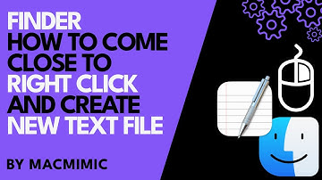 How to come close to RIGHT CLICK and create a NEW TEXT FILE in FINDER