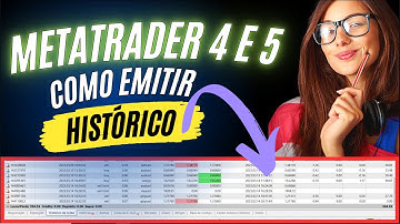 Como Emitir Histórico no Metatrader 4 e 5 - Exportar Histórico como Relatório