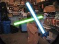 Two Kids find Lightsabers in the Garage?