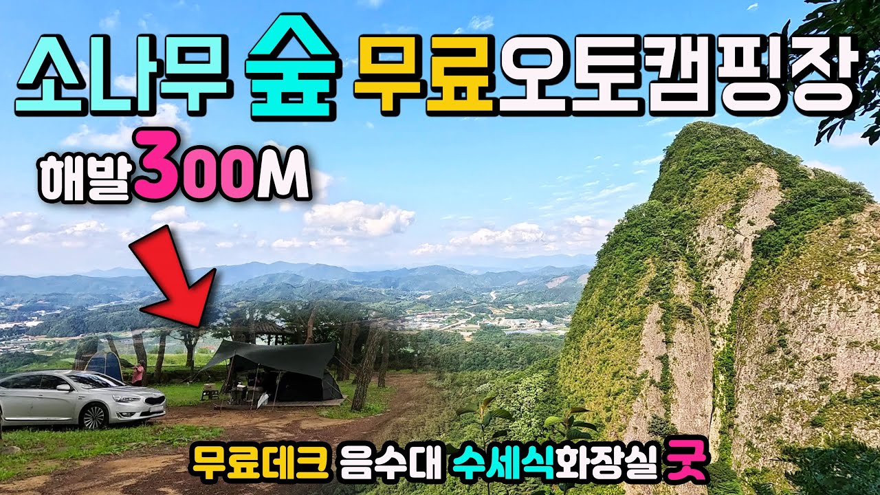 진안 백운면 솔밭, 마이산 등산 시원한 송림 무료 오토캠핑장, 차박 캠핑 야영 취사 OK, 무료데크 음수대 수세식 화장실 굿, 캠핑카 차박여행 차박노지 탐방,