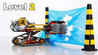 LEGO Technic Experiment: Breaking Through Wrap Nylon Wall | Smart Lego