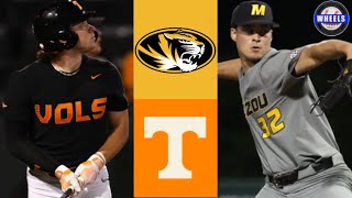 Missouri vs #3 Tennessee Highlights | 2024 College Baseball Highlights