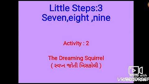 Standard 5, English, little steps- seven,eight, nine Activity : 2