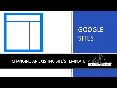 Video: How To Change The Site Template